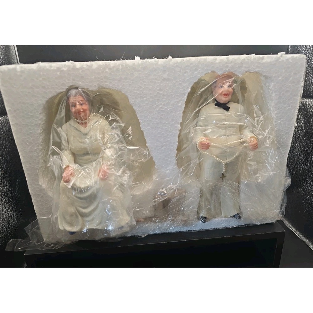 Heaven's Retired Angels Priest And Mrs Caring By Tom Rubel MS Dearing
